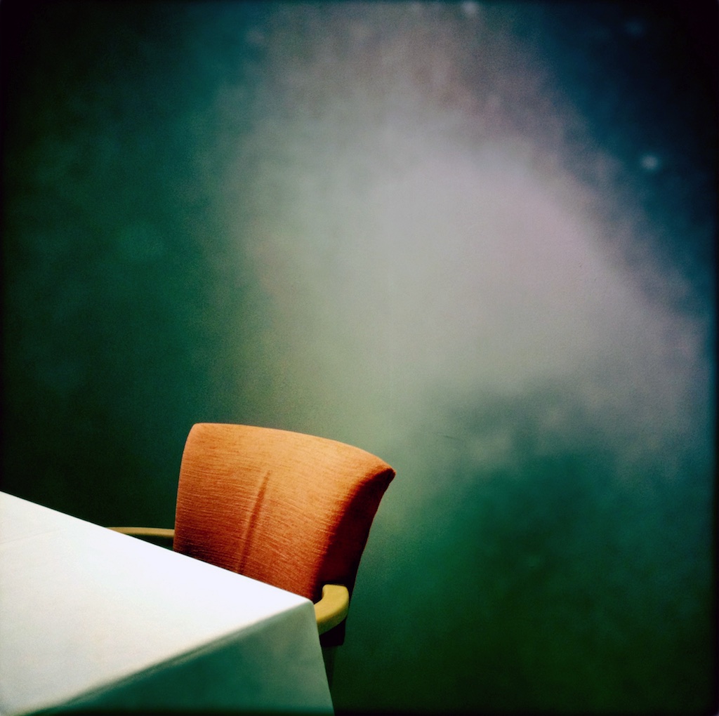 Orange armchair